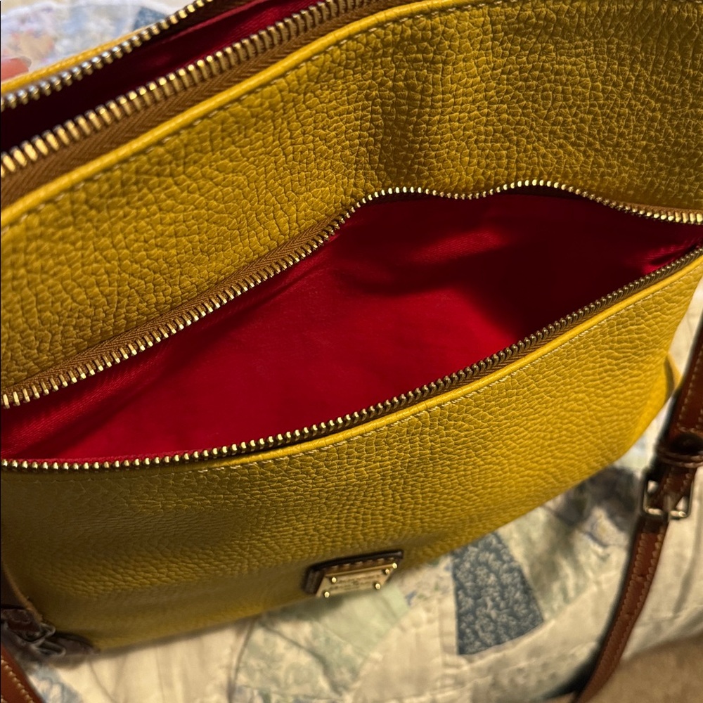 Dooney & Bourke Mustard Yellow Crossbody Bag - Picture 8 of 15
